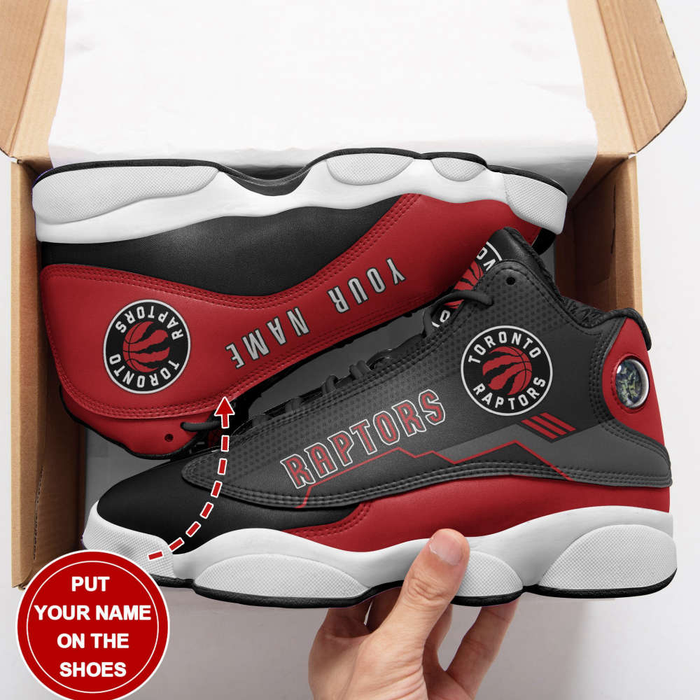 Toronto Raptors Custom Name Air Jordan 13 Sneakers, Gift For Men And Women