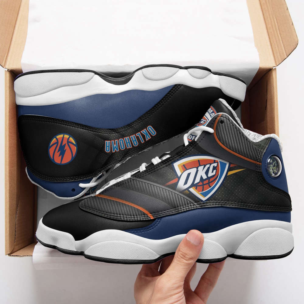 Oklahoma City Thunder Air Jordan 13 Sneakers, Gift For Men And Women