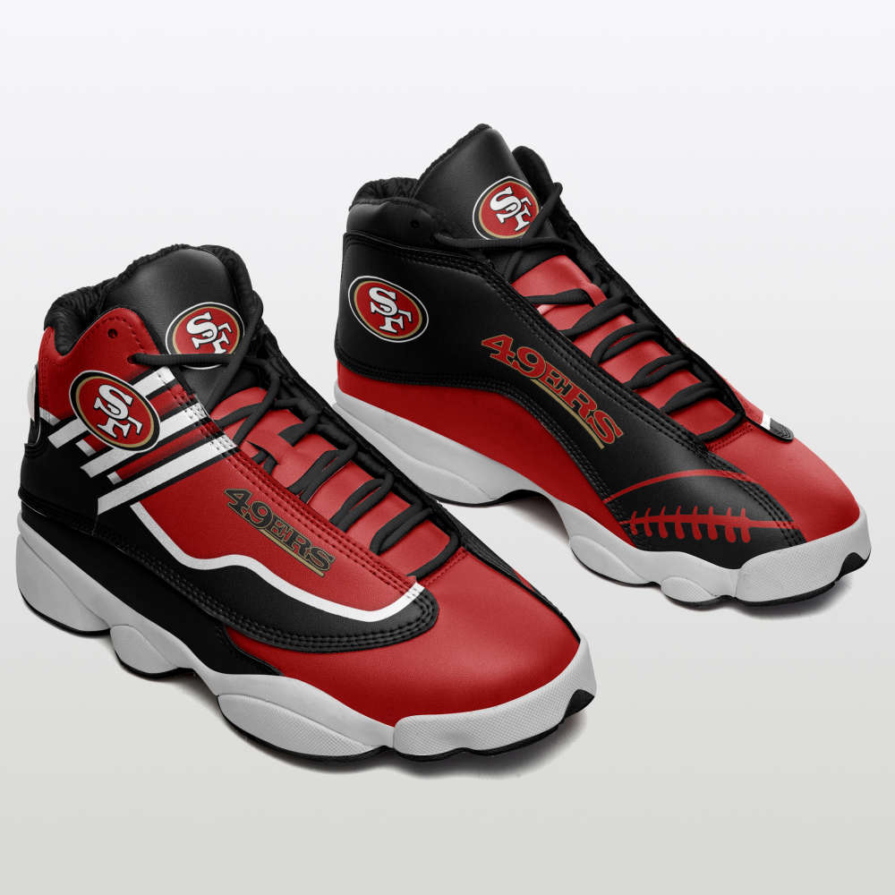 San Francisco 49ers Custom Name Air Jordan 13 Sneakers, Best Gift For Men And Women