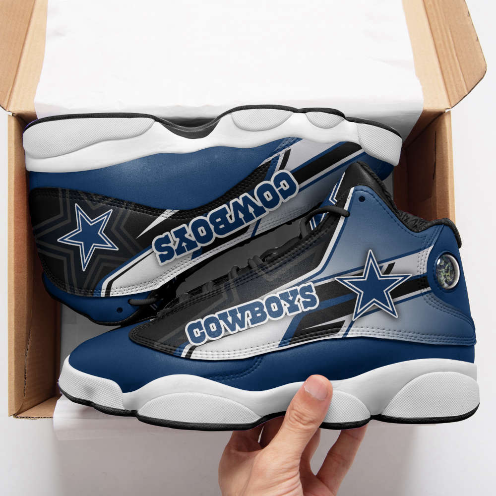 Dallas Cowboys Air Jordan 13 Sneakers, Gift For Men And Women