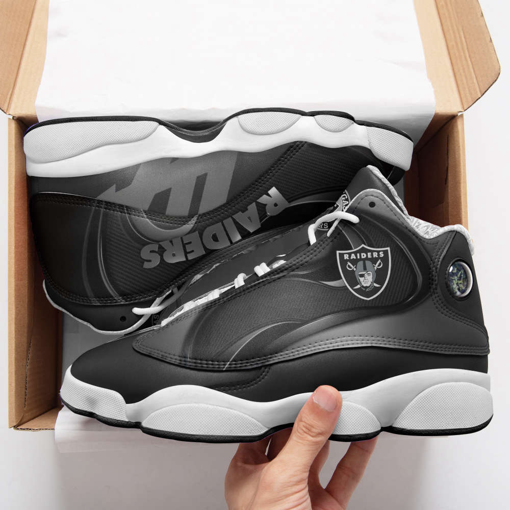 Las Vegas Raiders Air Jordan 13 Sneakers, Gift For Men And Women