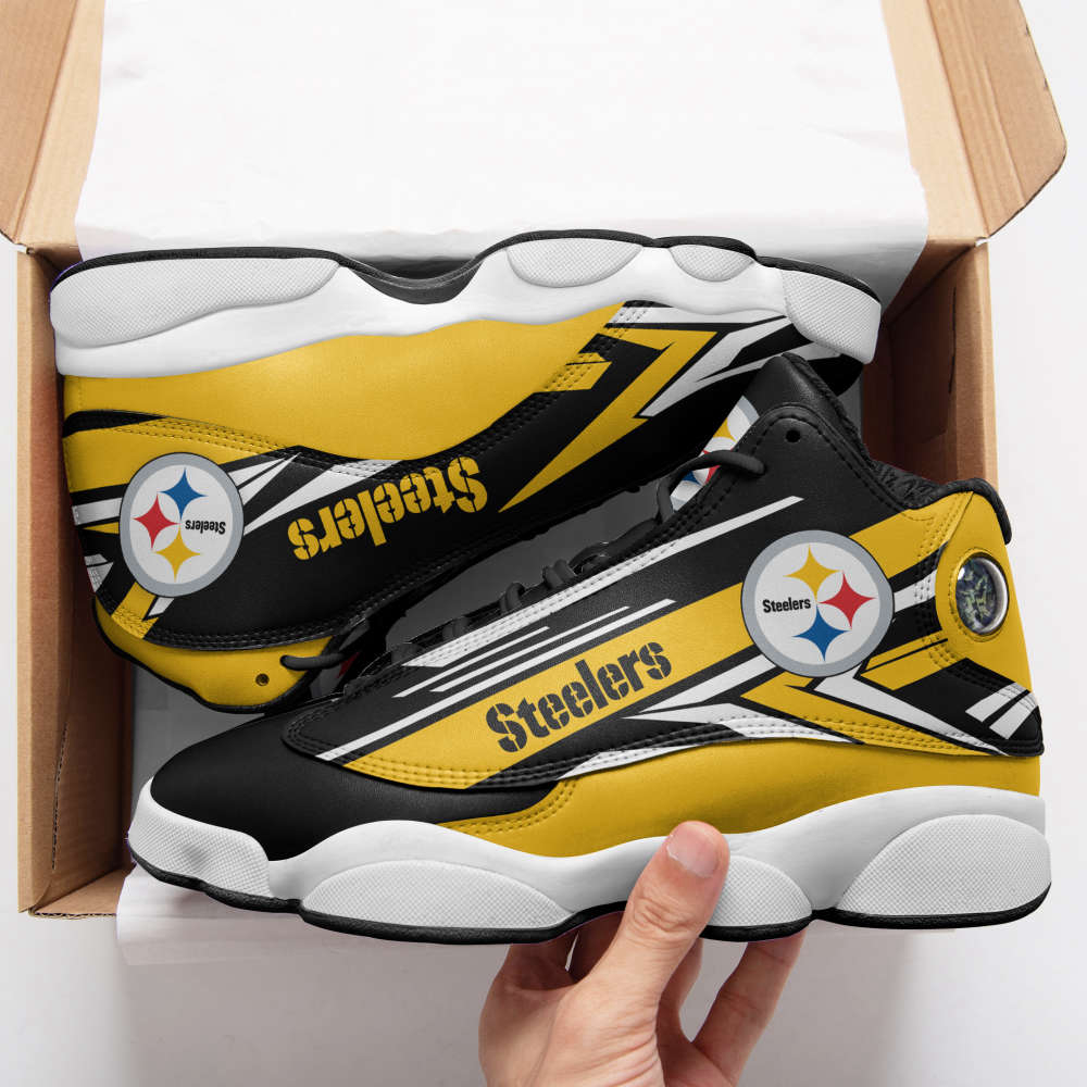 Pittsburgh Steelers Air Jordan 13 Sneakers. Best Gift For Men And Women