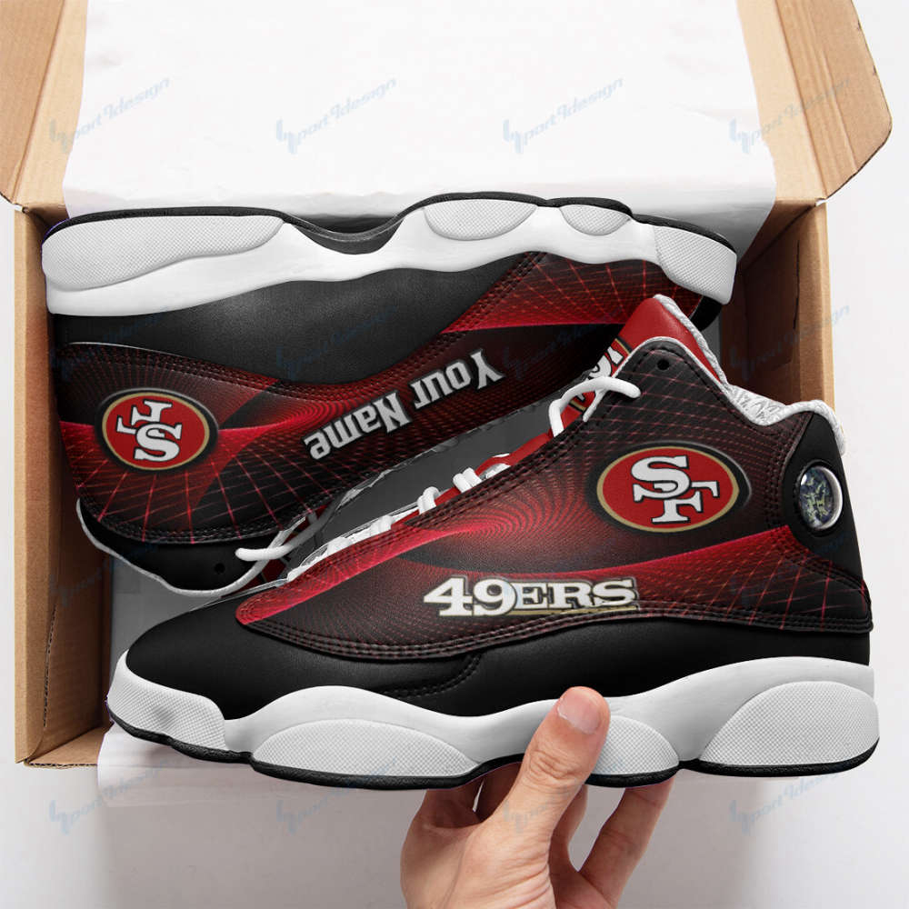 San Francisco 49ers Custom Name Air Jordan 13 Sneakers. Best Gift For Men And Women3