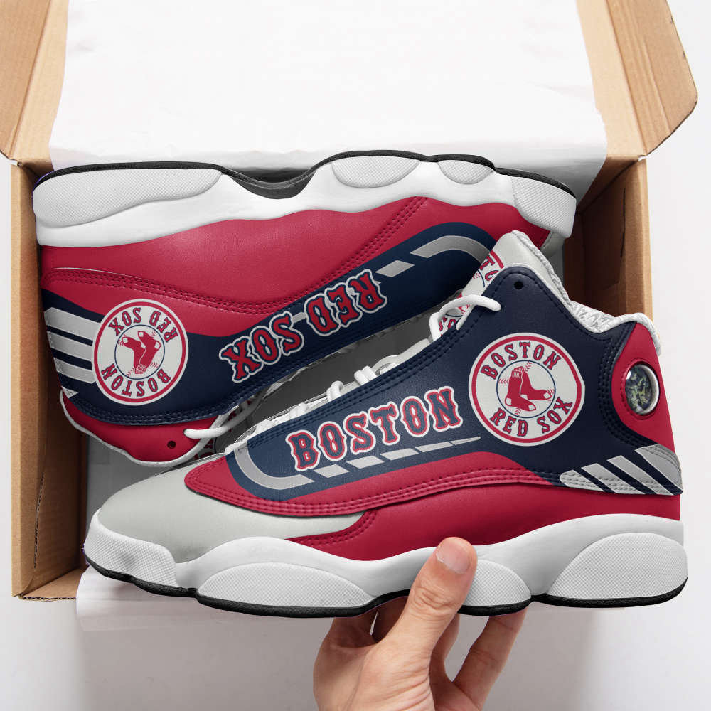 Boston Red Sox Air Jordan 13 Sneakers. Best Gift For Men And Women