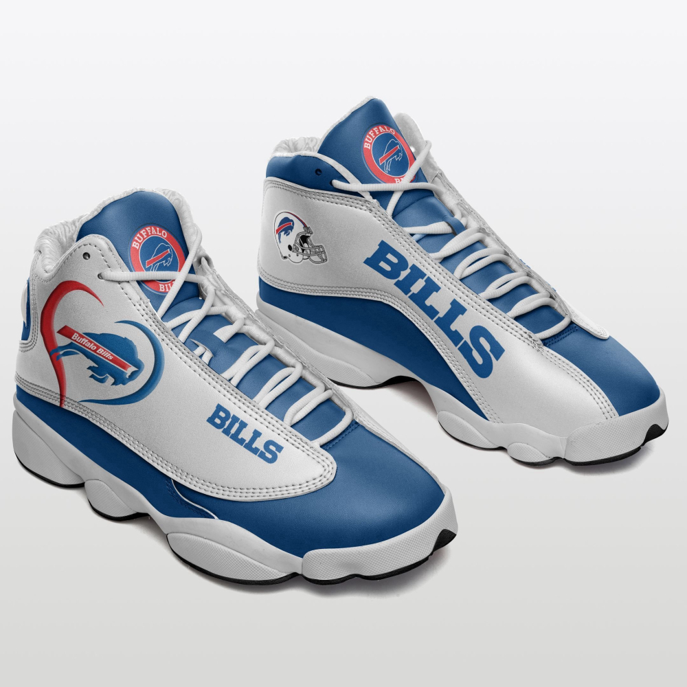 Buffalo Bills Edition Air Jordan 13 Sneakers. Best Gift For Men And Women