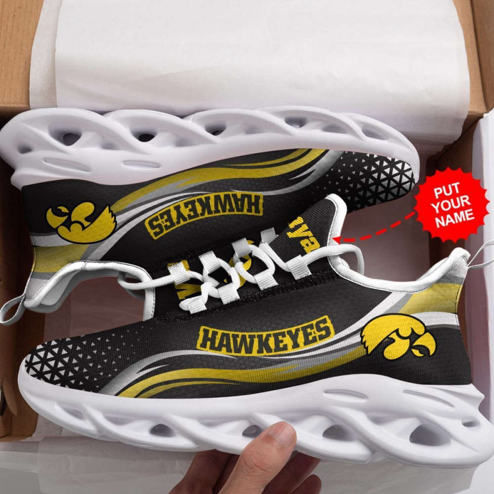 Iowa Hawkeyes Custom Personalized Max Soul Sneakers Running Sports Shoes For Men Women