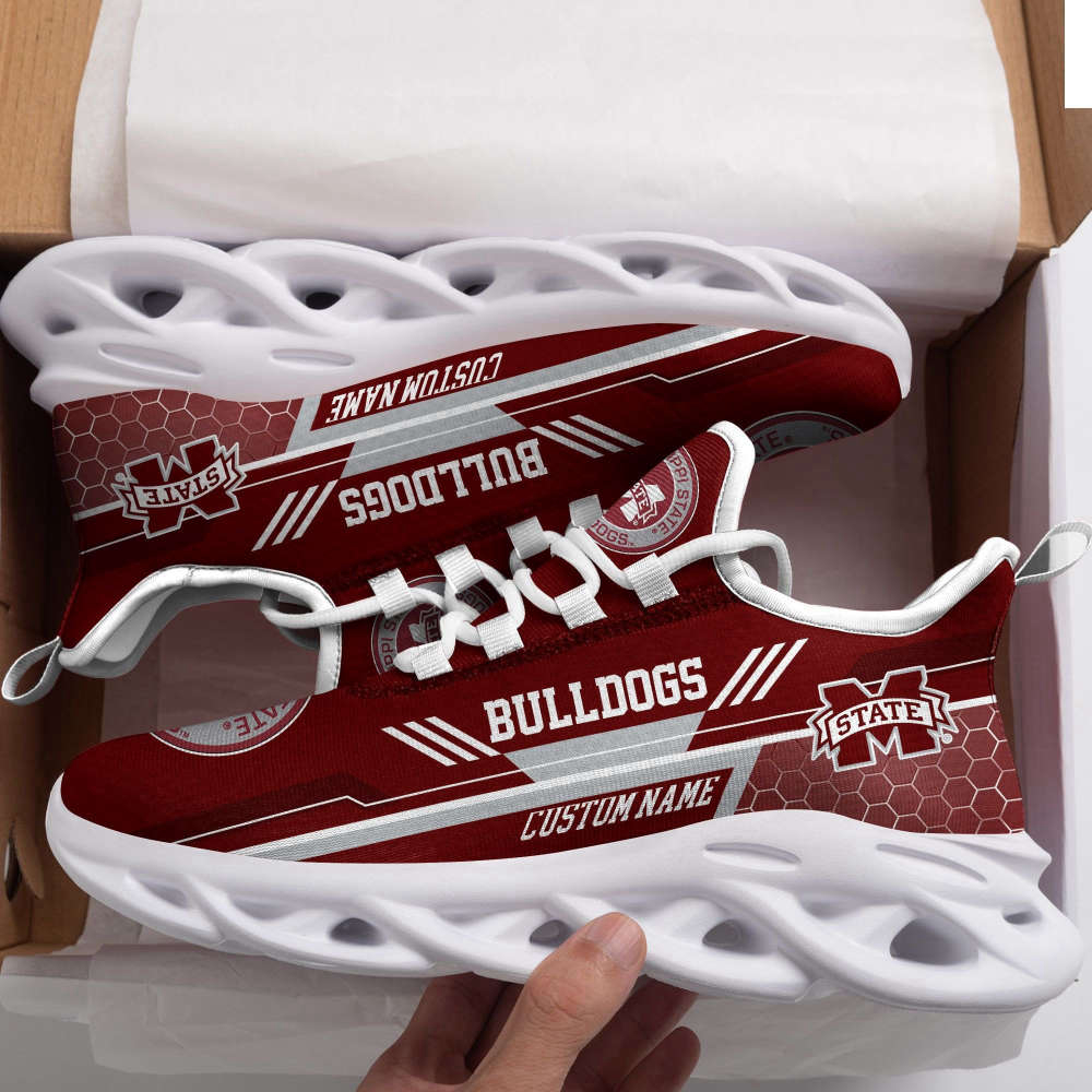 Personalized Name Mississippi State Bulldogs Max Soul Sneakers Running Sports Shoes For Men Women