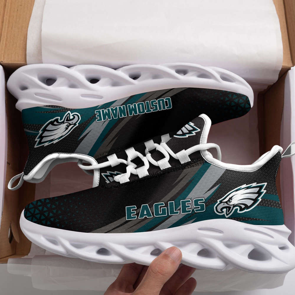 Personalized Name New York Jets Triangle Max Soul Sneakers Running Sports Shoes For Men Women