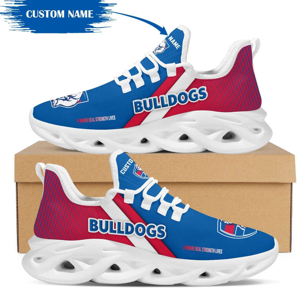 Personalized Name Western Bulldogs Max Soul Sneakers Running Sports ShoesFor Men Women