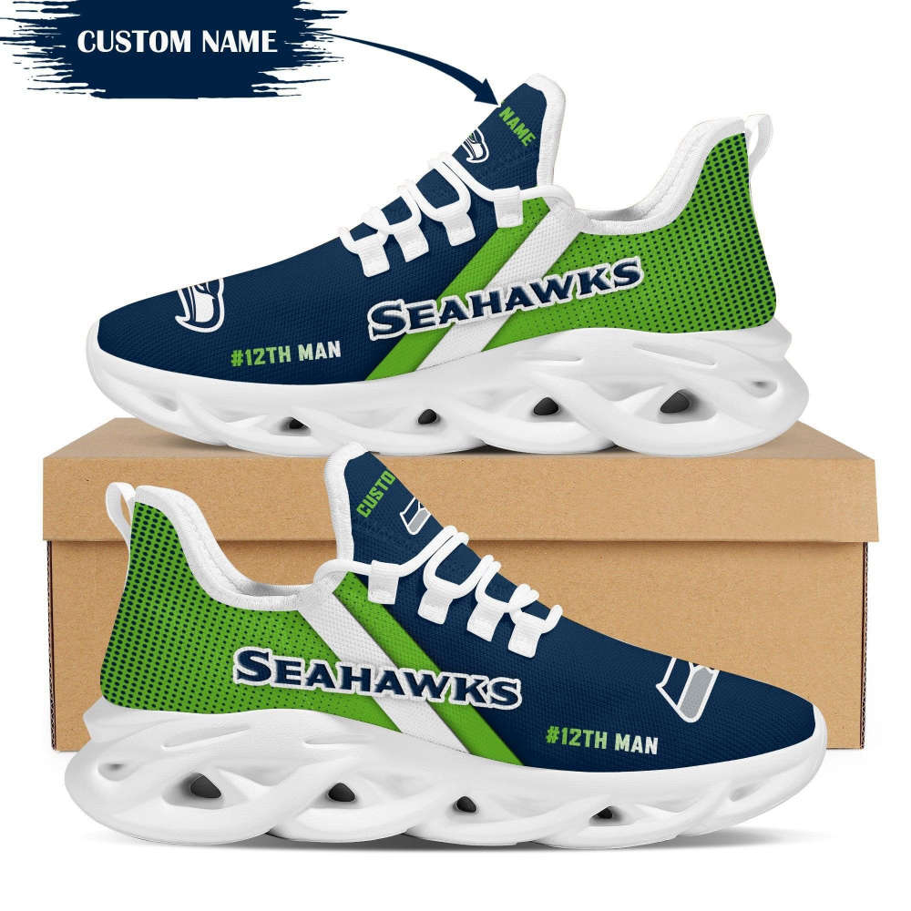 Seattle Seahawks Custom Personalized Max Soul Sneakers Running Sports Shoes For Men Women