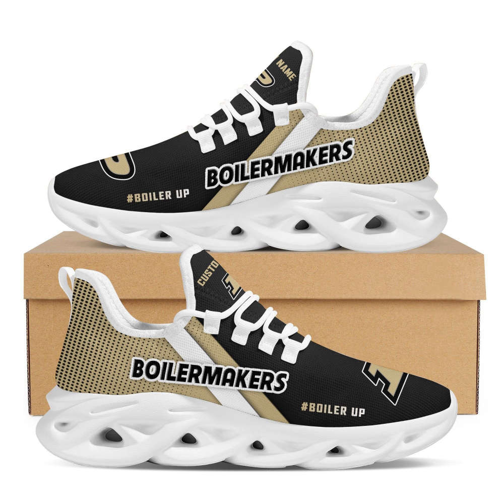 Personalized Name Purdue Boilermakers Max Soul Sneakers Running Sports Shoes For Men Women