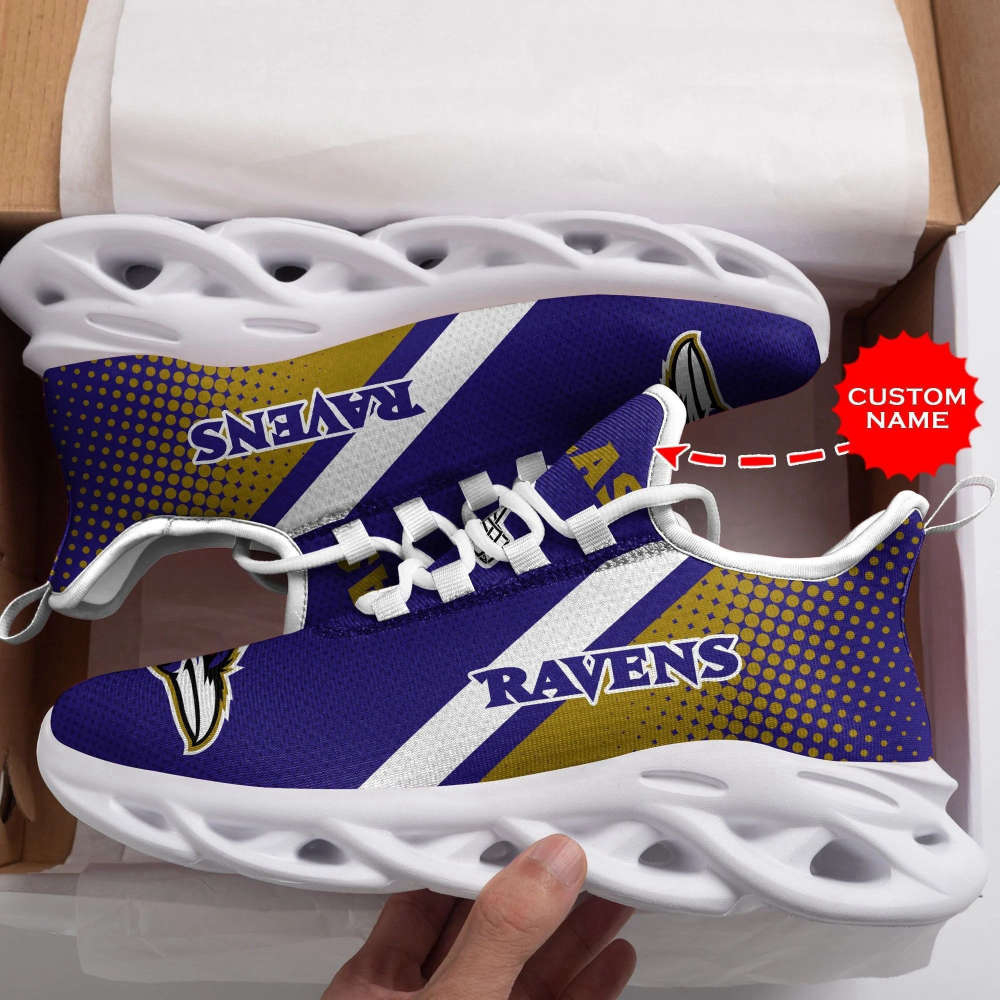 Baltimore Ravens Custom Personalized Max Soul Sneakers Running Sports Shoes For Men Women