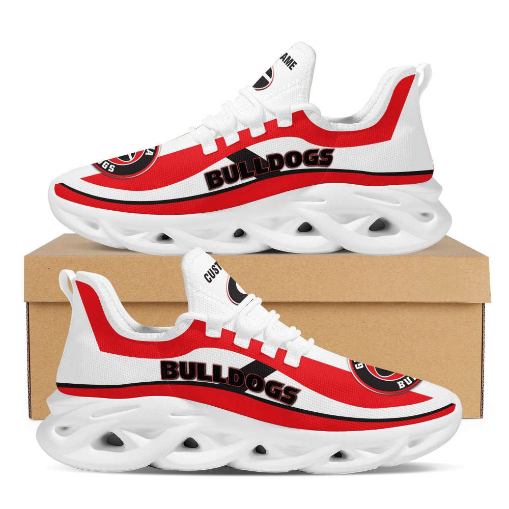 Georgia Bulldogs Football Team Custom Personalized With Name Max Soul Sneakers Running Sports Shoes For Men Women