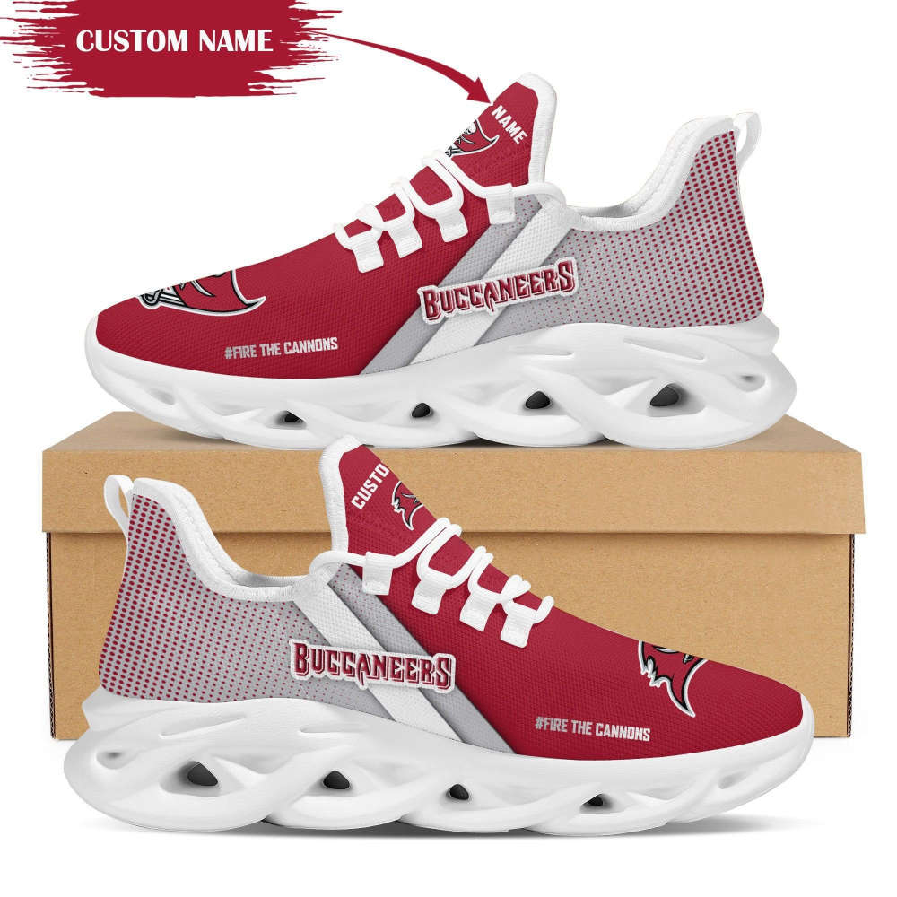 Personalized Name Tampa Bay Buccaneers Max Soul Sneakers Running Sports Shoes For Men Women