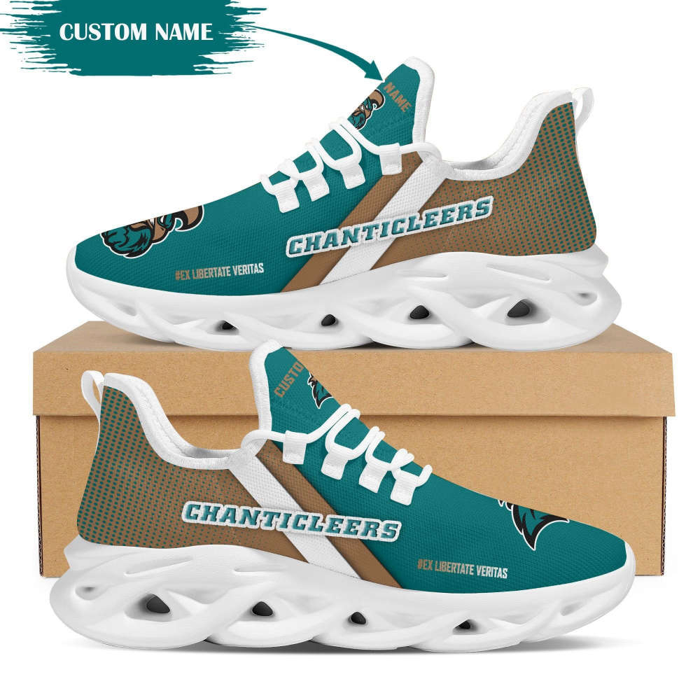 Personalized Name Coastal Carolina Chanticleers Max Soul Sneakers Running Sports Shoes For Men Women