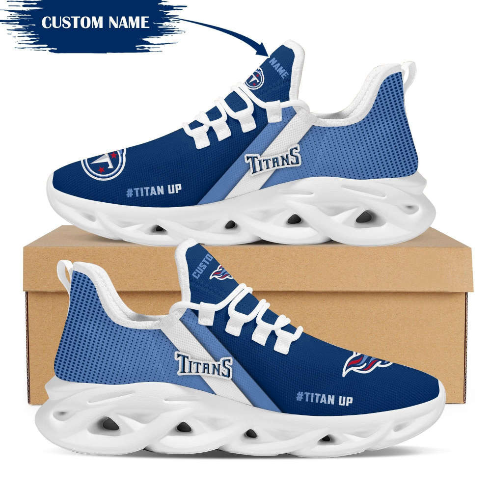 Personalized Name Tennessee Titans Max Soul Sneakers Running Sports Shoes For Men Women