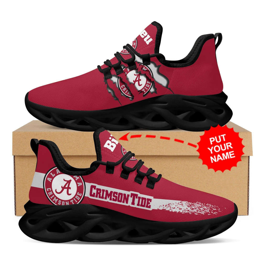 Alabama Crimson Tide Custom Personalized Max Soul Sneakers Running Sports Shoes For Men Women