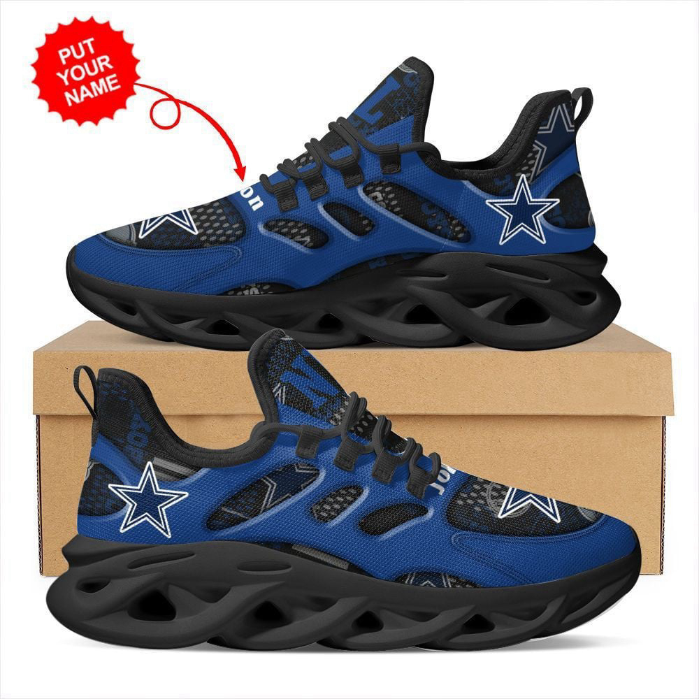 Dallas Cowboys Custom Name Max Soul Clunky Sneaker  Personalized Shoes For Men Women