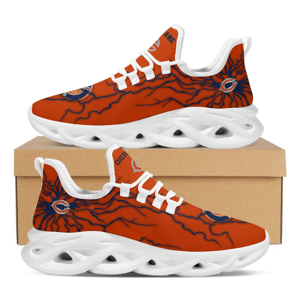 Chicago Bears Custom Name Stylish Graffiti Personality Max Soul Shoes  Personalized Shoes For Men Women