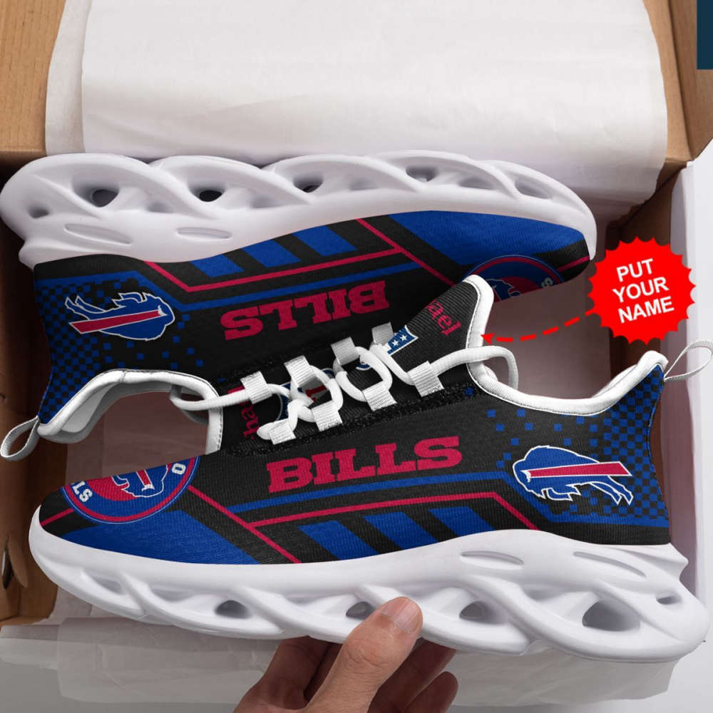 Buffalo Bills Custom Name Max Soul Sneaker Shoes  Personalized Shoes For Men Women