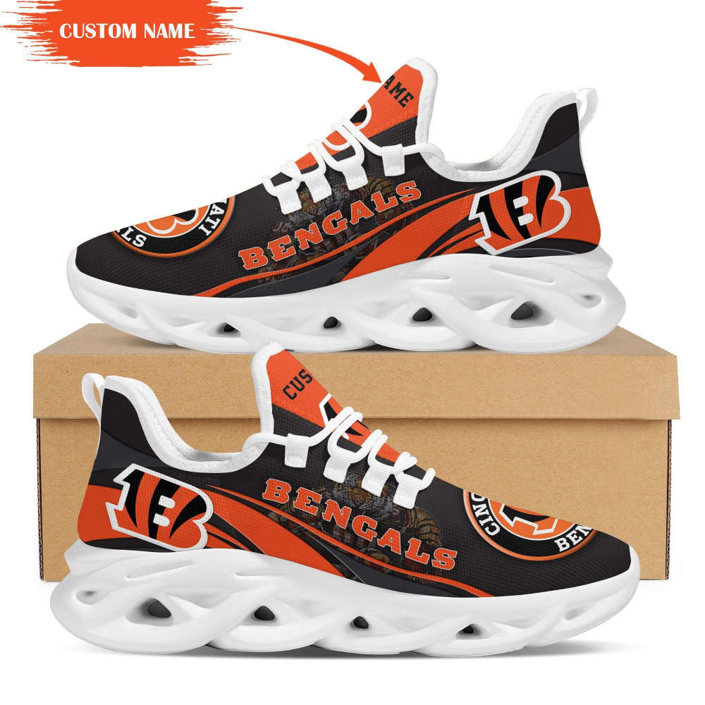 Cincinnati Bengals Mascot Custom Name Personalized Max Soul Shoes For Men Women