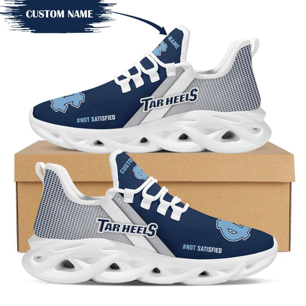 Personalized Name North Carolina Tar Heels Max Soul Sneakers Running Sports Shoes For Men Women