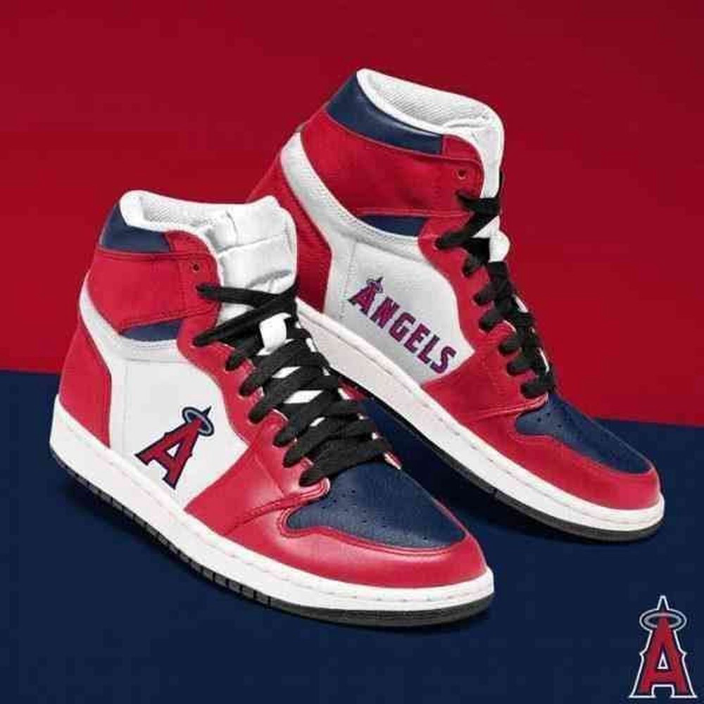 Mlb Los Angeles Angels Air Jordan 2023 Limited Eachstep Shoes Sport Sneakers, Gift For Men And Women