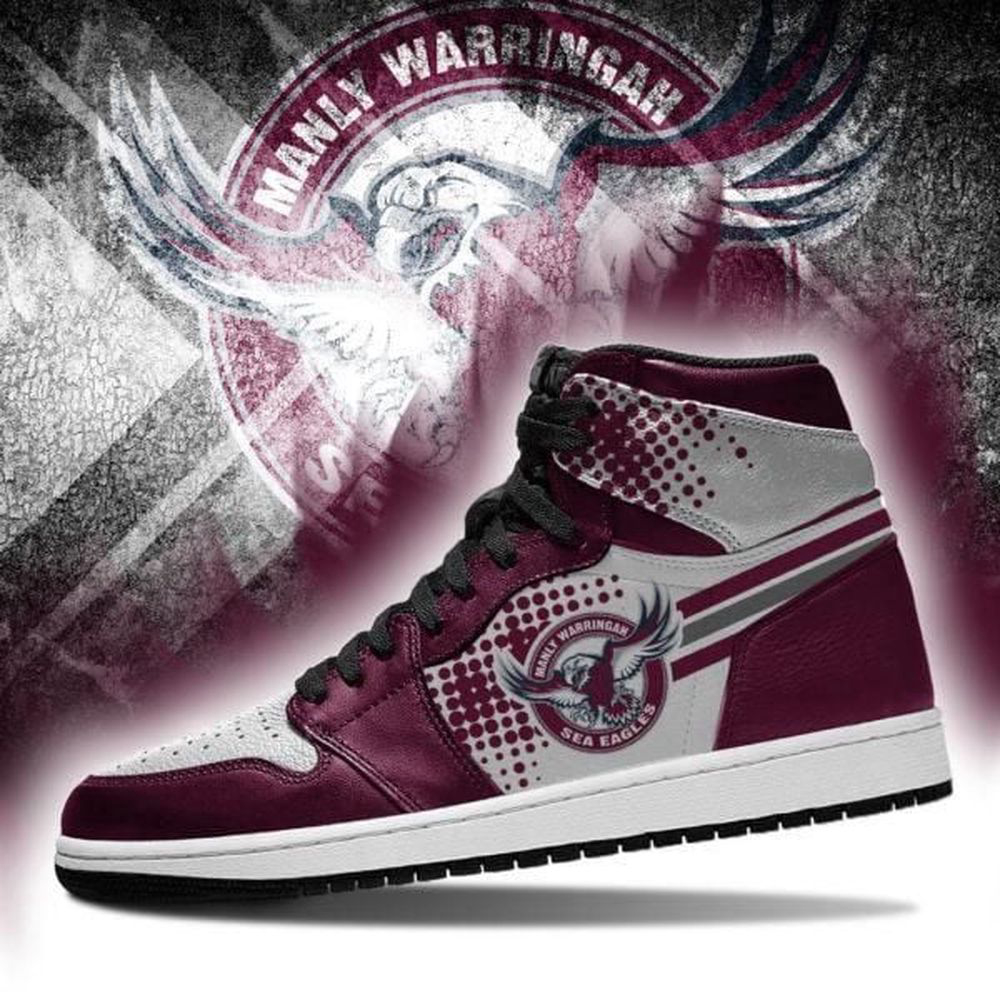 Manly Warringah Sea Eagles Nrl Air Jordan 2023 Shoes Sport Sneakers, Gift For Men And Women