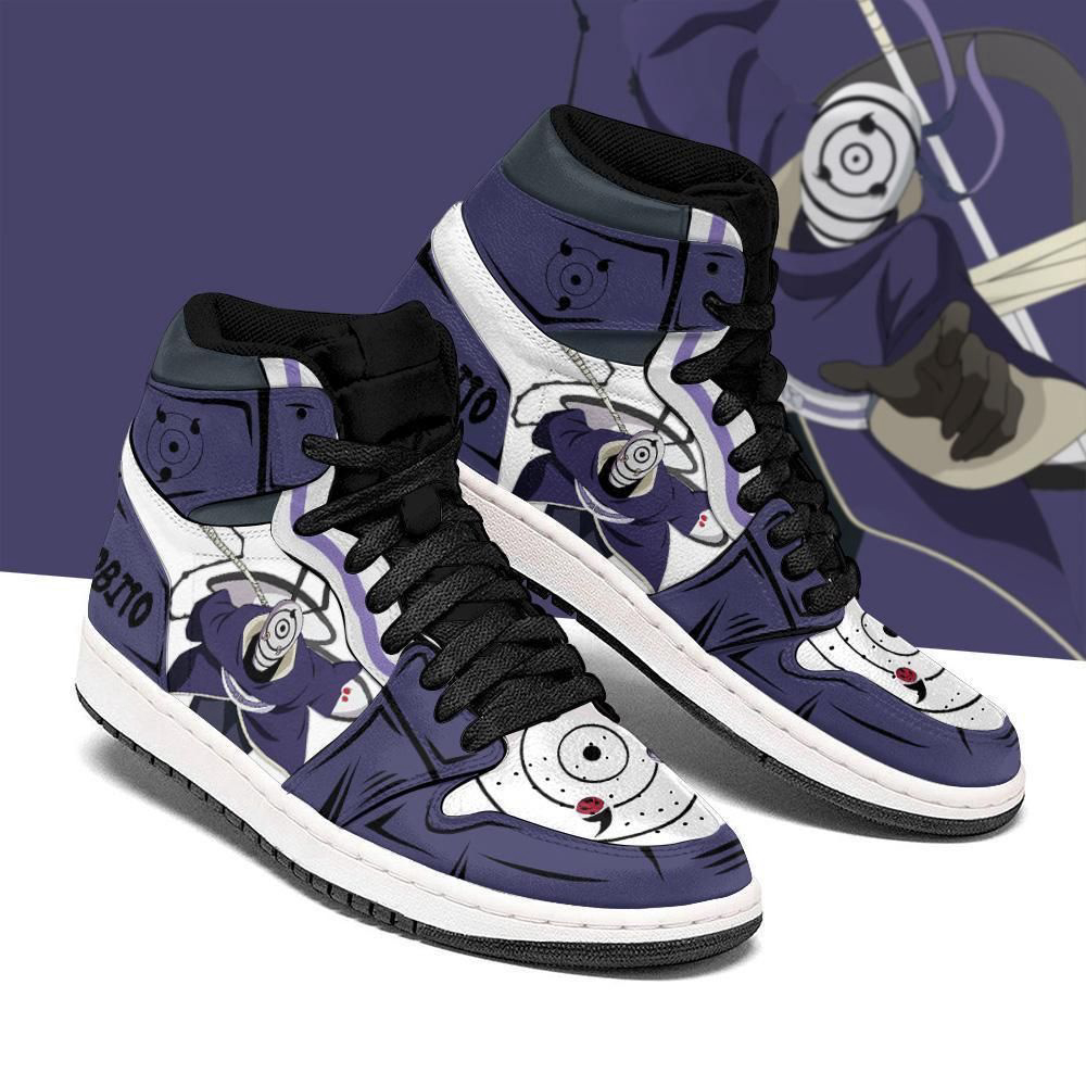 Naruto Obito Shoes Symbol Costume Anime Sneakers Air Jordan  Shoes Sport, Best Gift For Men And Women
