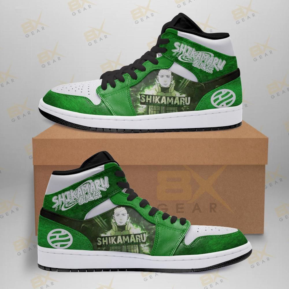 Naruto Shoes Shikamaru Anime Sneakers Air Jordan Shoes Sport Sneakers,  For Men And Women