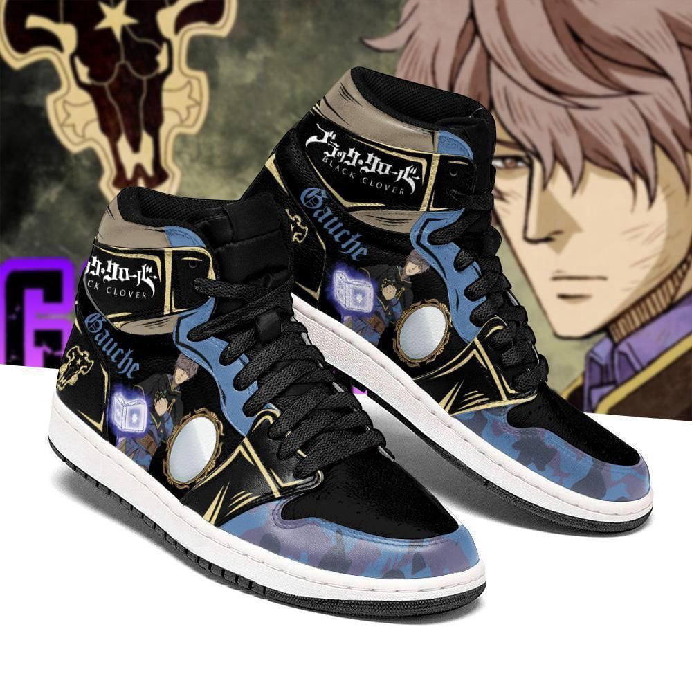 Black Bull Gauche Black Clover Anime Air Jordan Shoes Sport Sneakers, Best Gift For Men And Women