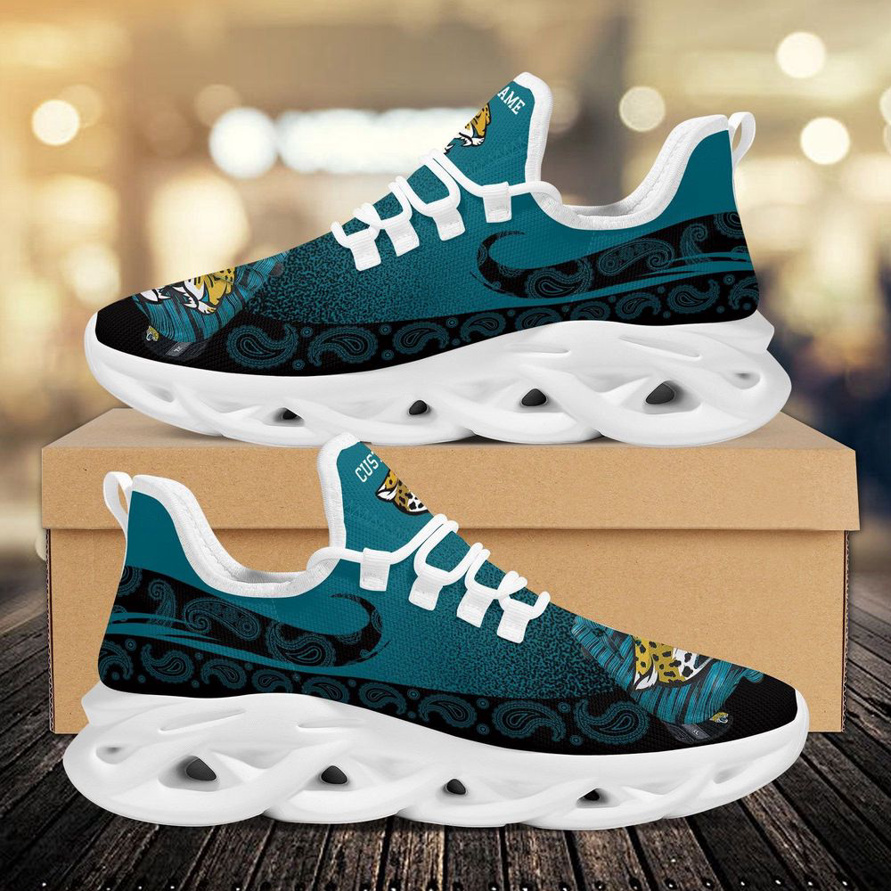 Jacksonville Jaguars Custom Name Sport Max Soul Sneaker Shoes For Men Women