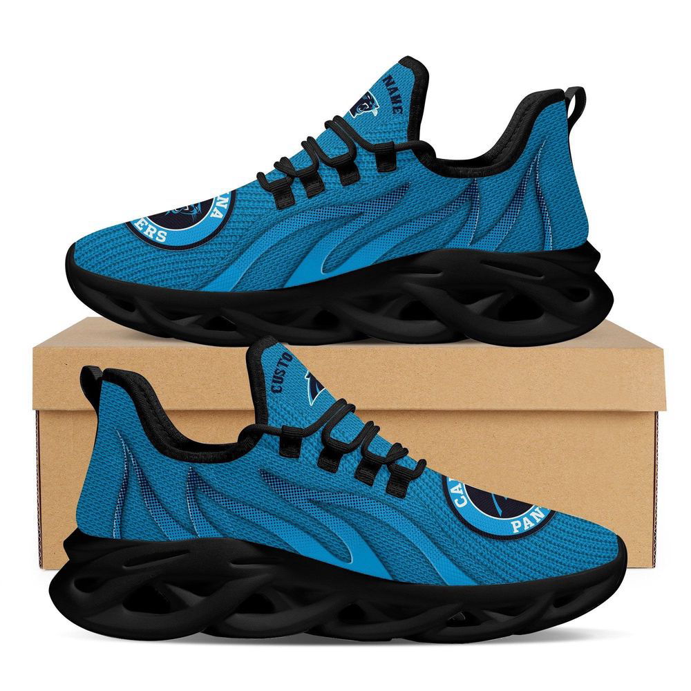 Carolina Panthers Custom Name Sport Max Soul Sneaker Shoes For Men Women
