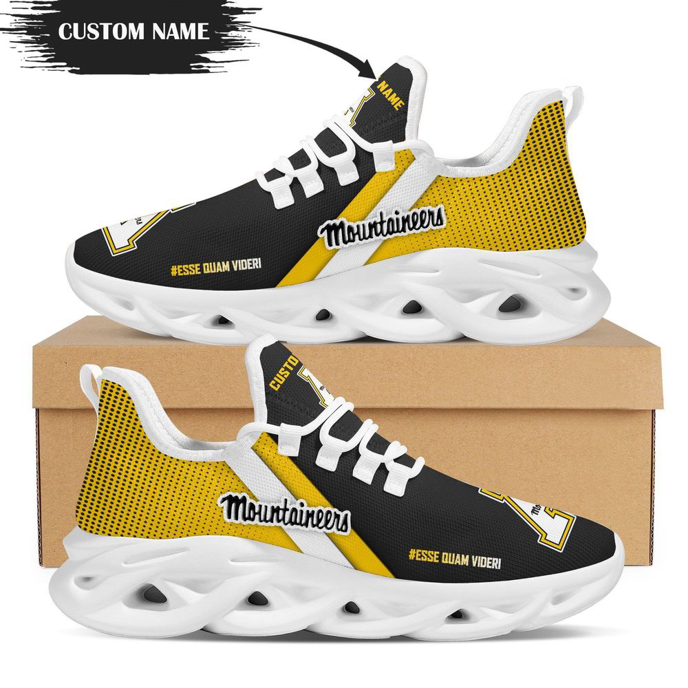 Personalized Name Appalachian State Mountaineers Max Soul Sneakers Shoes For Men Women