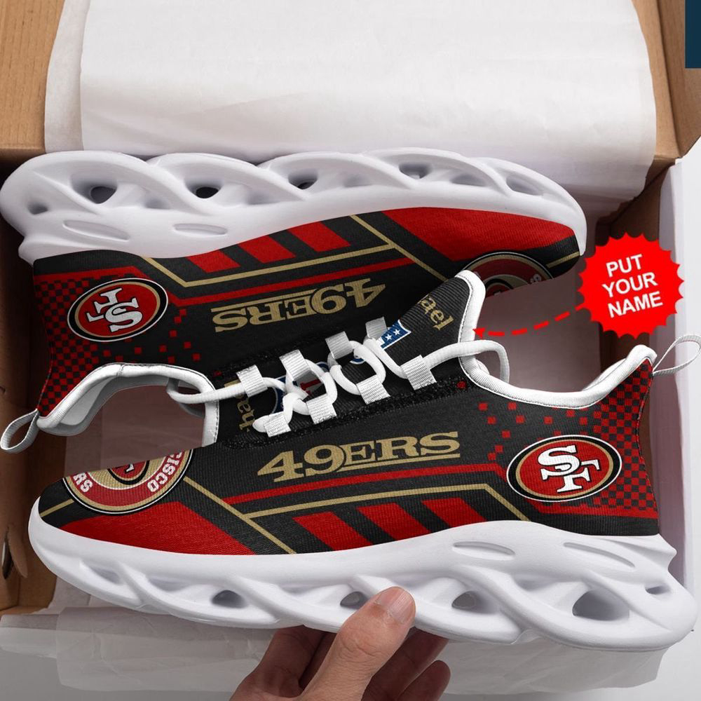 San Francisco 49ers Custom Name Max Soul Sneaker Shoes For Fan For Men Women