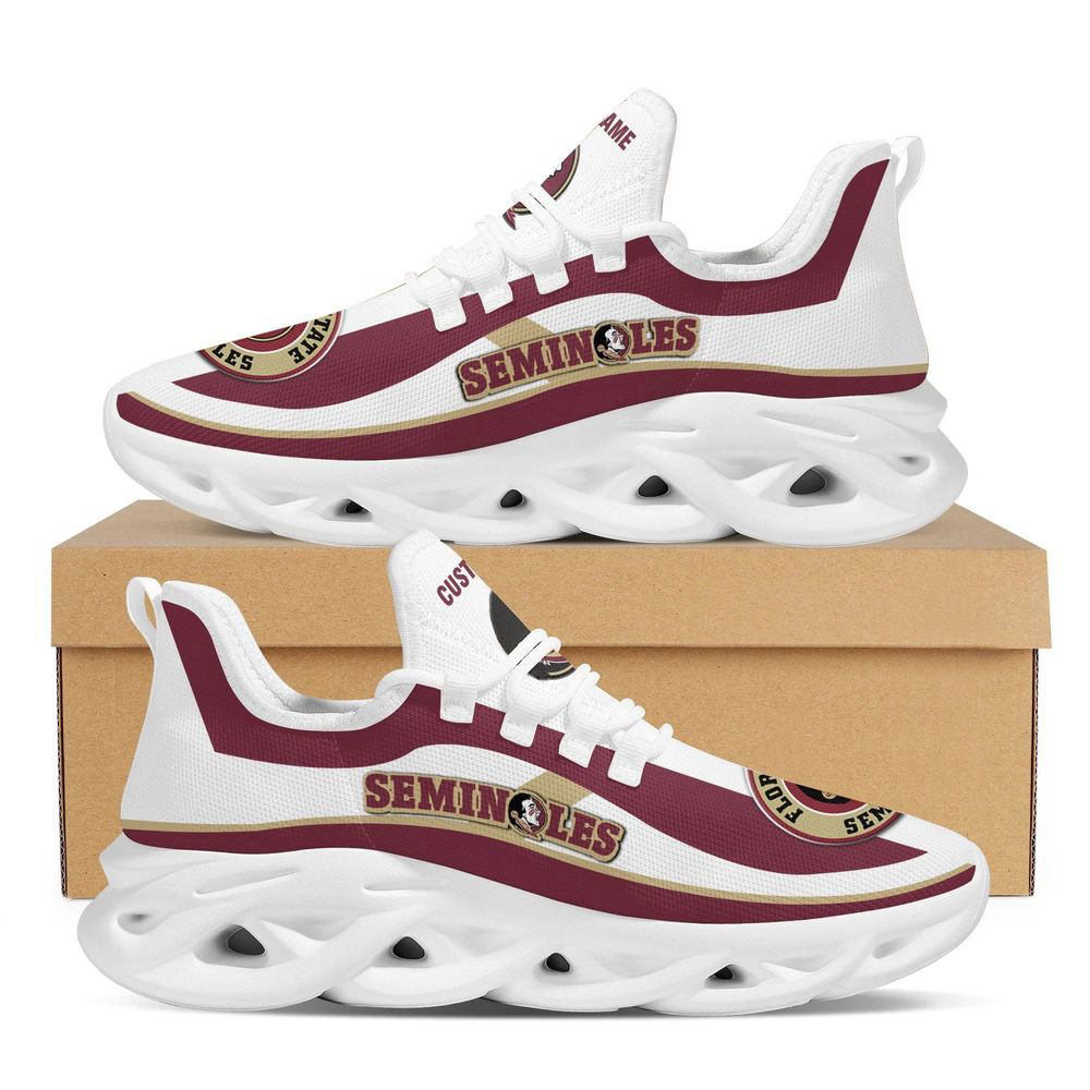 Florida State Seminoles Football Team Custom Name Max Soul Shoes For Men Women