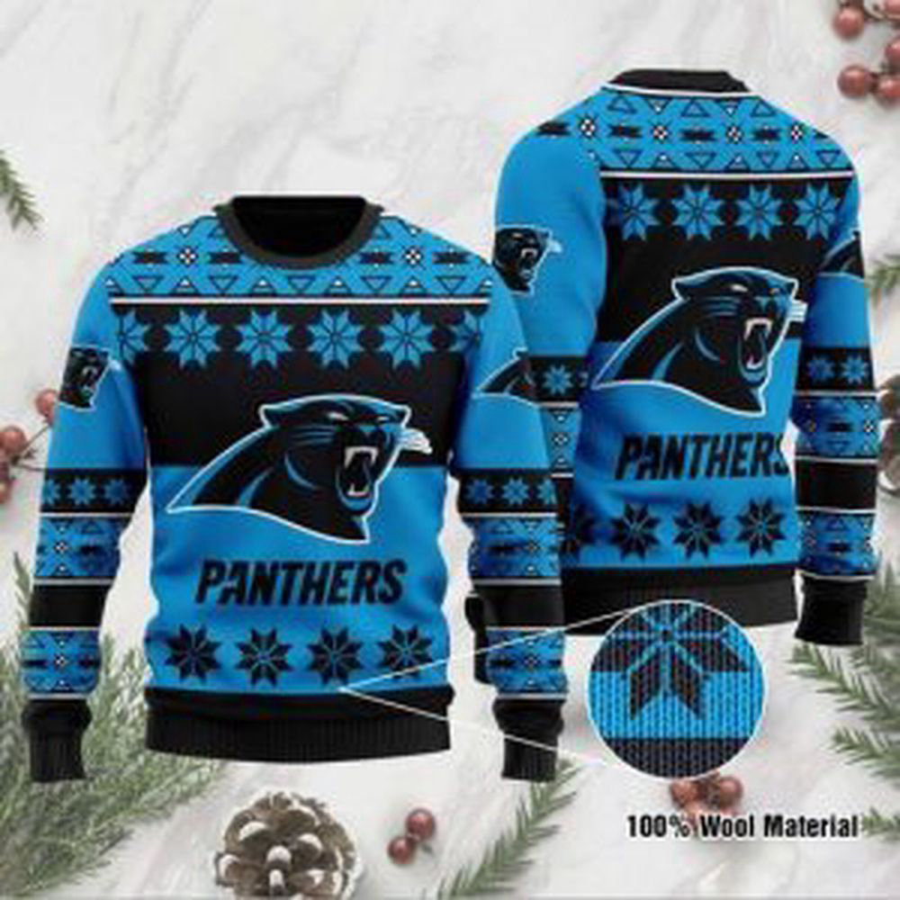 Carolina Panthers Ugly Christmas Sweater, , All Over Print Sweatshirt, Gift For Men And Women