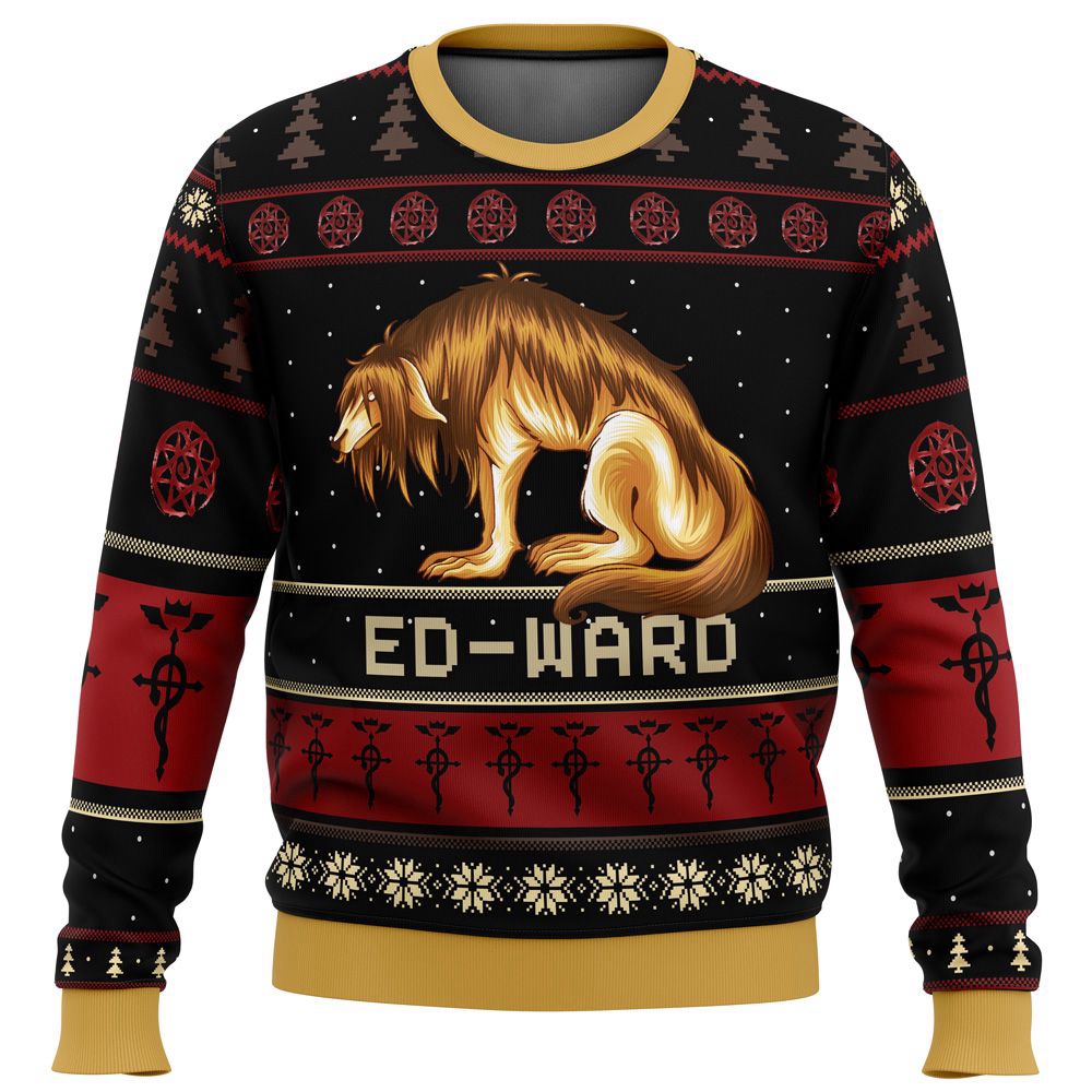 Fullmetal Alchemist Chimera Nina Tucker Ed-ward Ugly Christmas Sweater, Gift For Men And Women