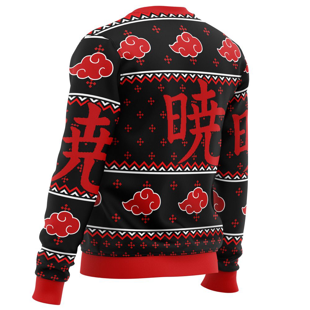 Akatsuki Naruto Ugly Christmas Sweater, Gift For Men And Women