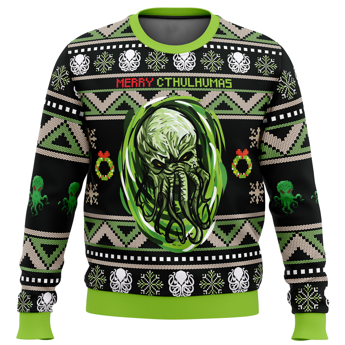 Merry Cthulhumas Cthulhu Ugly Christmas Sweater, Gift For Men And Women