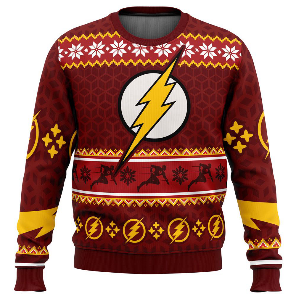 Fast Christmas The Flash DC Comics Ugly Christmas Sweater, Gift For Men And Women