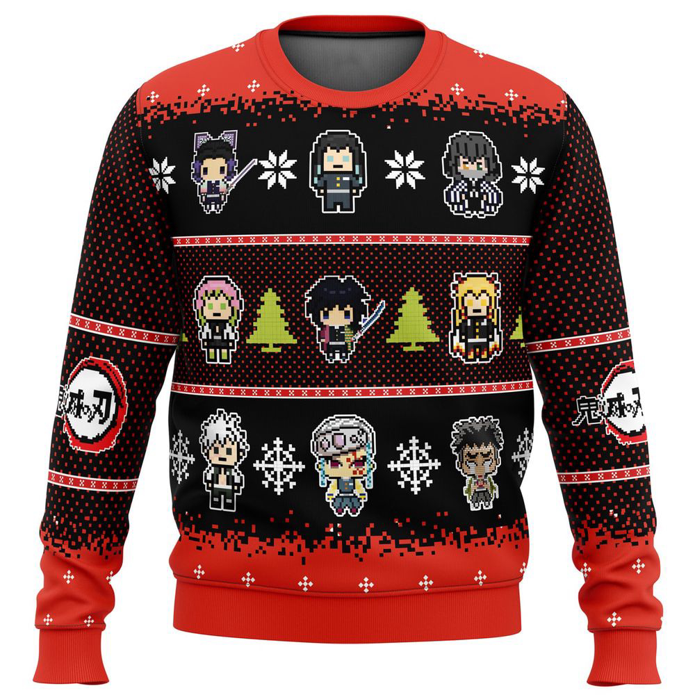 Hashira Demon Slayer Ugly Christmas Sweater, Gift For Men And Women