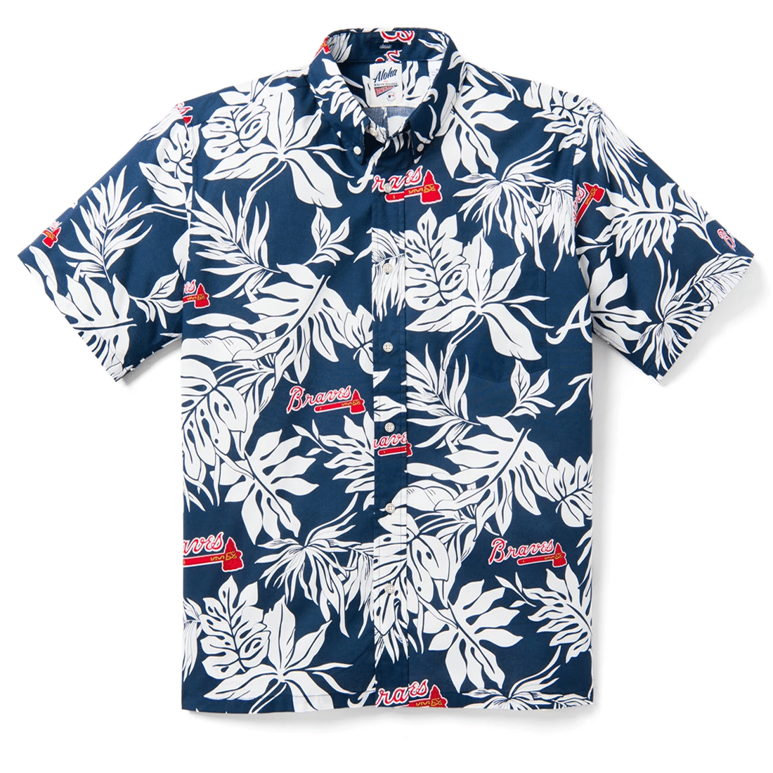 Atlanta Braves Logo Aloha Hawaiian Shirt, Gift For Men And Women