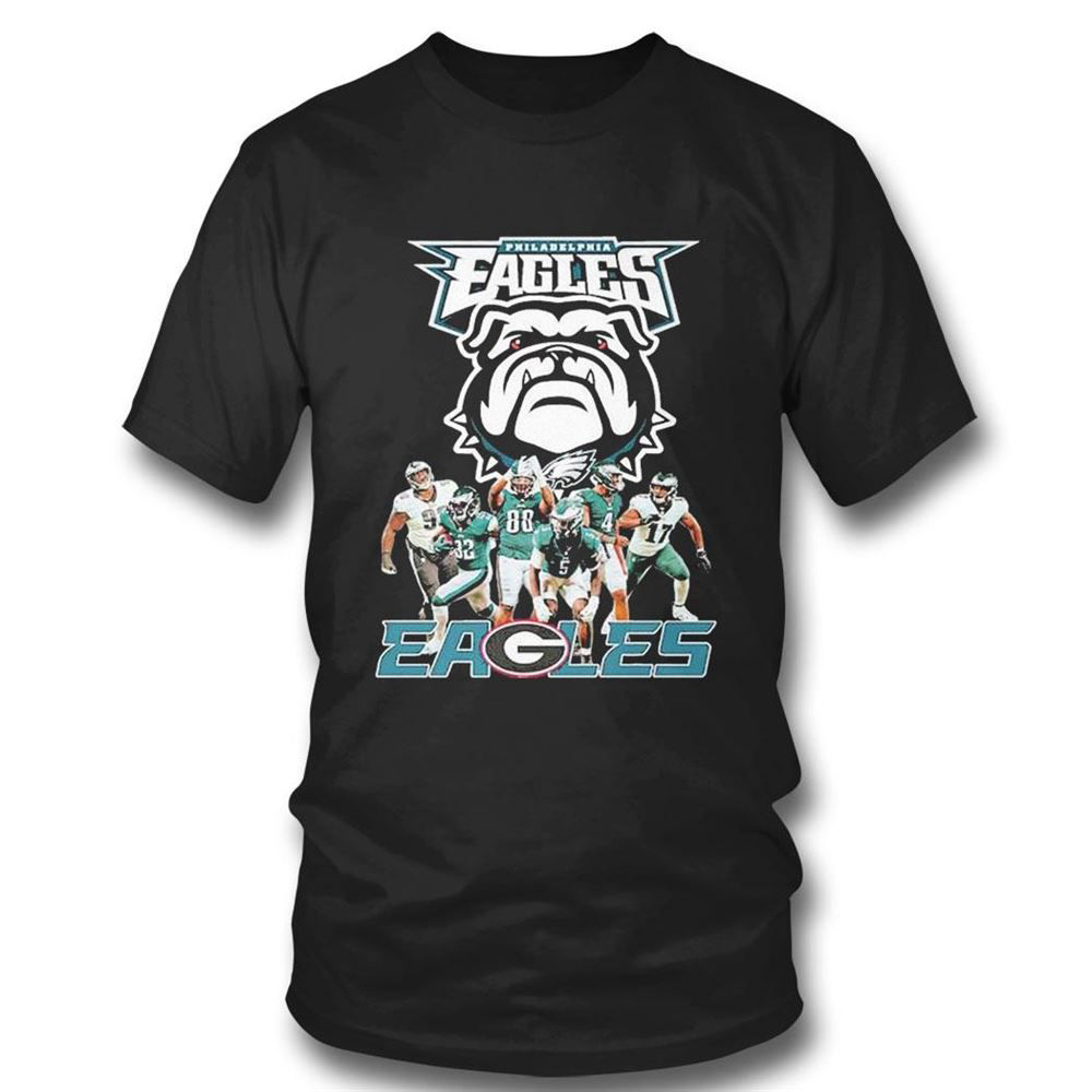 Philadelphia Eagles Georgia Bulldogs Dawgs Eagles Nfl Draft Players T-shirt For Fans