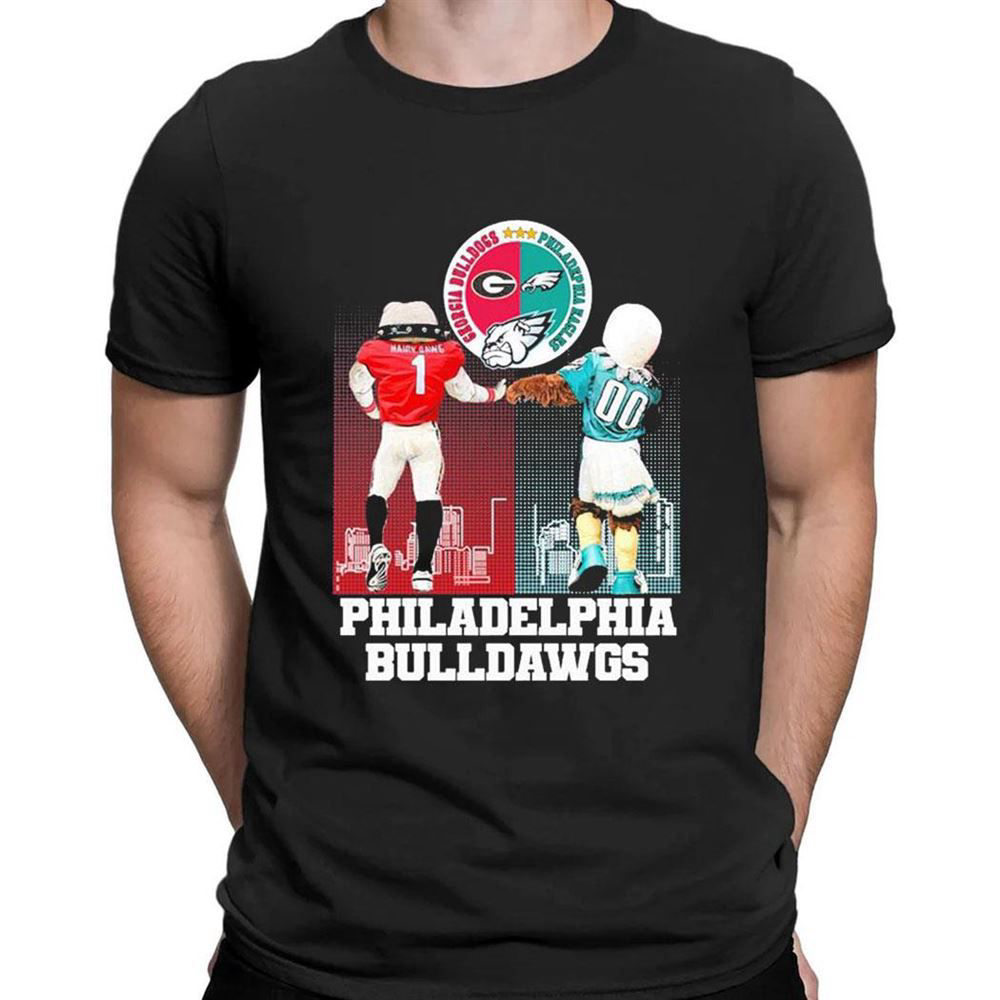 Philadelphia Eagles Georgia Bulldogs Dawgs Eagles Nfl Draft Players T-shirt For Fans