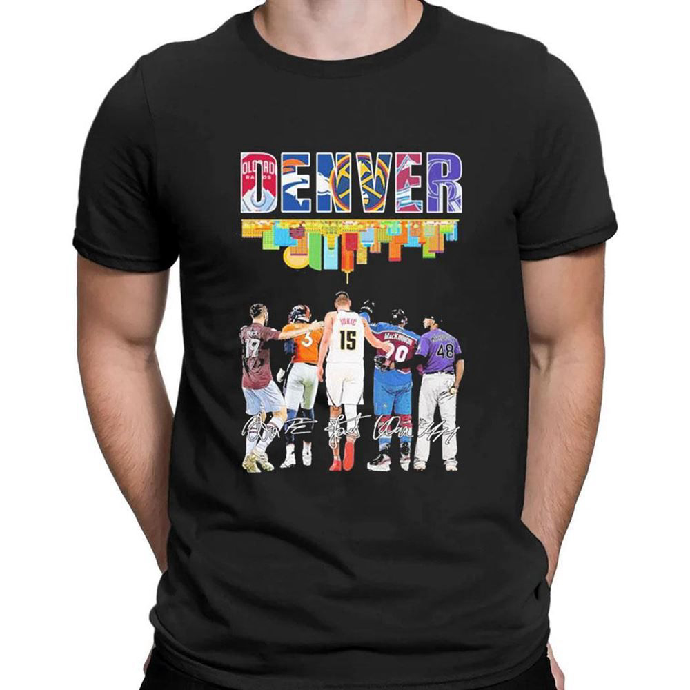 Real Women Love Basketball Smart Women Love The Denver Nuggets Nba Playoff Signatures T-shirt For Fans