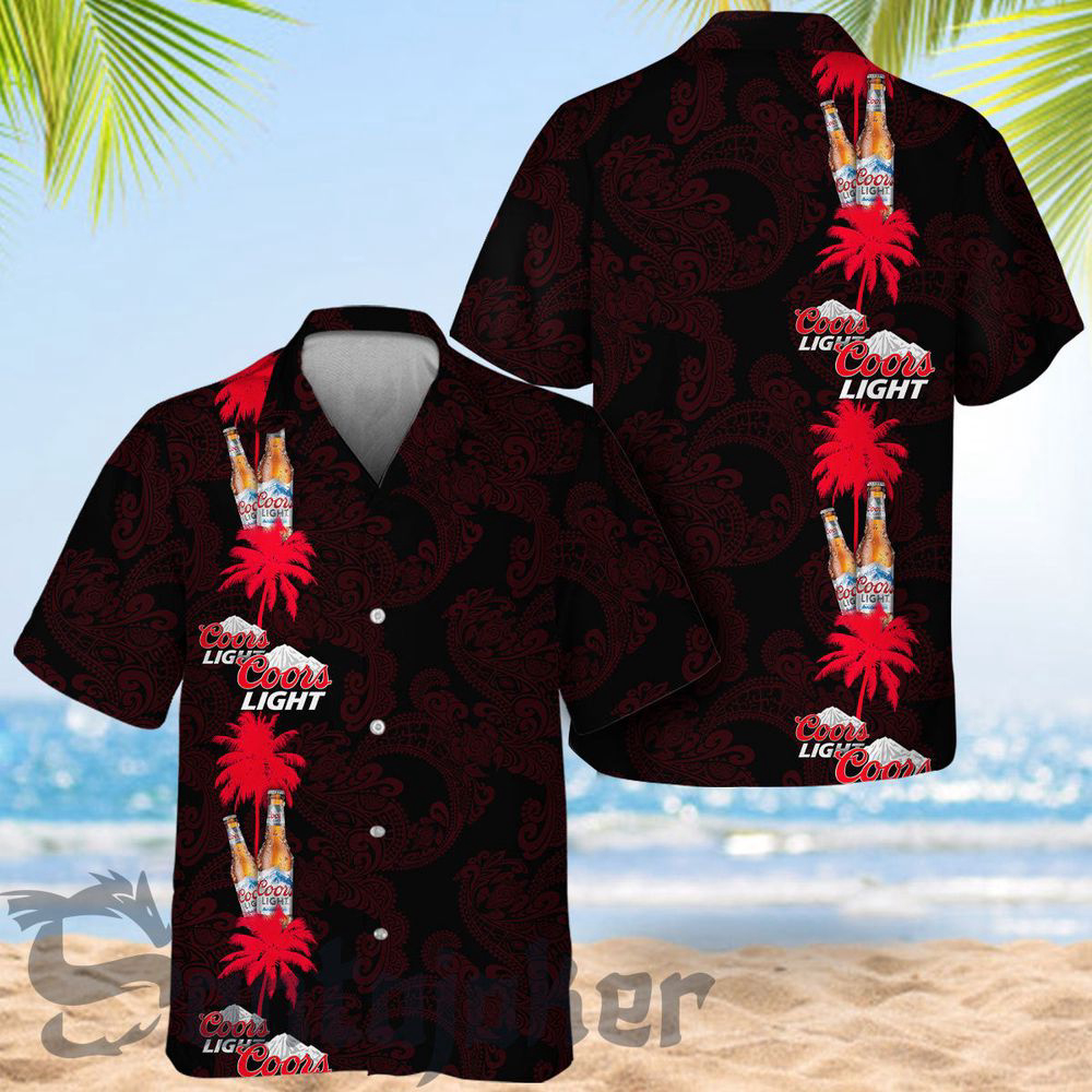 Tropical Palm Mandala Coors Light Hawaiian Shirt For Men Women