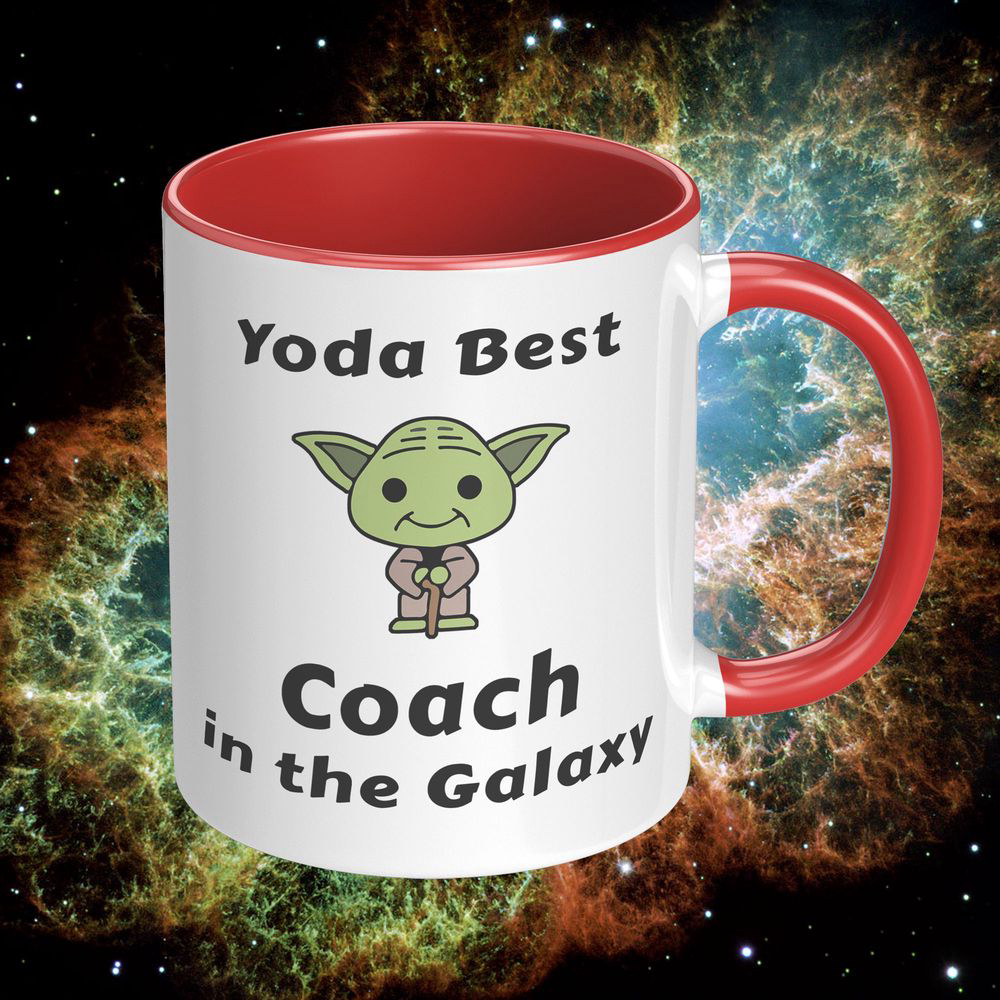 Yoda Best Coach in the Galaxy. Cute Thank You Gift for a Star Wars Fan