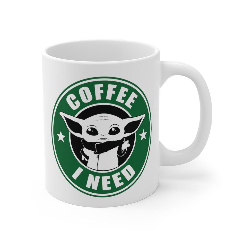 Baby Yoda Mug, Coffee Mug, Starbucks Mug, Star Wars Gift