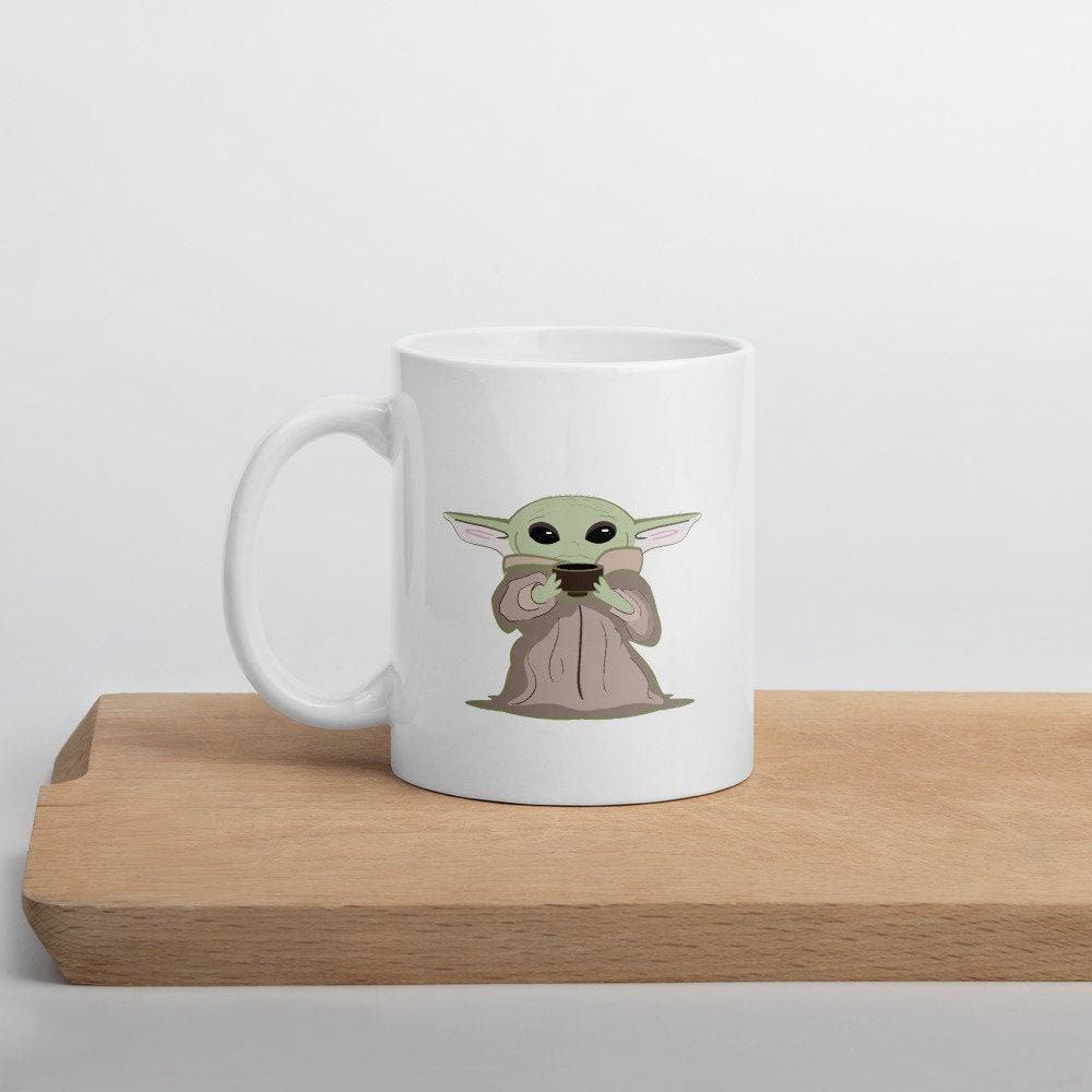 Green Space Child   Mug, Yoda Mug, Gift For Friend